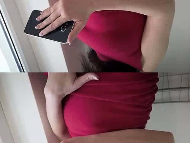 Solo babe in stockings and boots orgasms on webcam