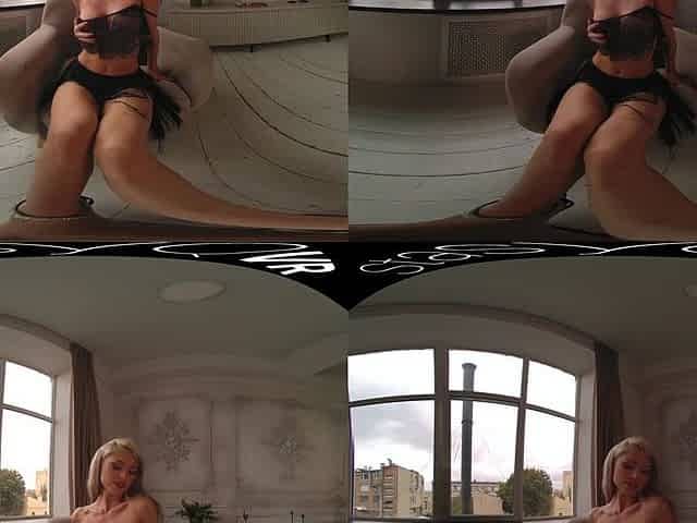 Fitness girl hot VR erotic video