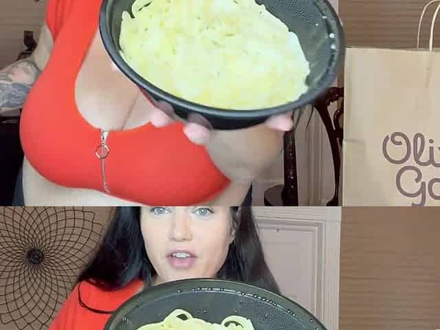 BBW BELLY - Big monster tits and food fetish solo