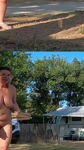 Kinky Couple Games at French Nudist Beach Campsite