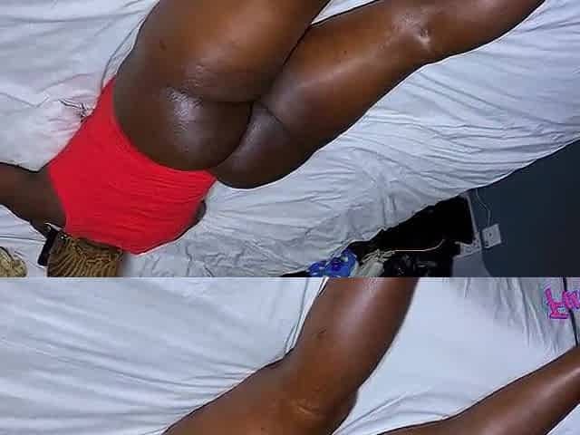 A thick ebony angel with a bulky butt