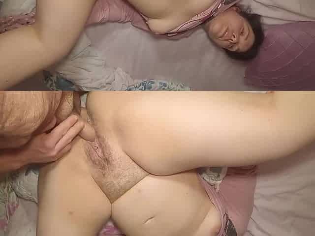 Hot Stepmom, Compilation Of Creampies In Her Big Hairy Pussy