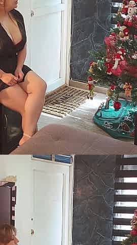 MILF Latina Amateur in Pajamas, Hot & Mature, Seduces Worker on Sofa, POV Casero with Blowjob, Riding to Real Oral Sex