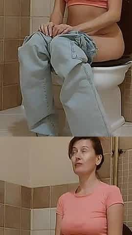 Backstage "she Peed and Wiped Her Wet, Hairy Pussy"