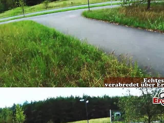 Deutsches Outdoor Date mit einer blonden Tattoo schlampe POV