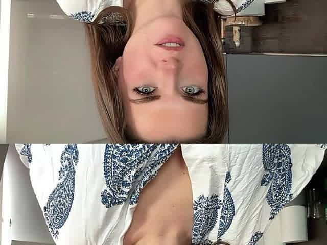 Busty Step Mother Seduces Step Son in the Kitchen, Shows Him Milky Tits and Masturbates Big Cock