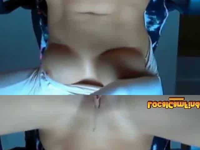 Hot Blonde MILF Masturbating On Webcam