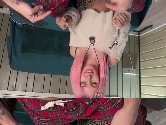 Best New Year And Christmas Gift Hard Dick In The Pants And Hot Pov Handjob Cumshot