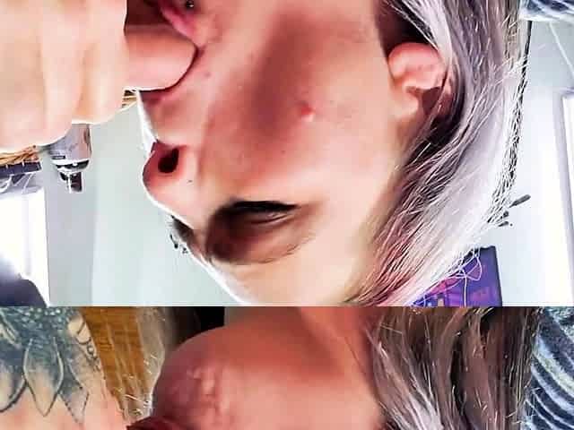 MILF Amateur Blowjob and Big Cock Facial