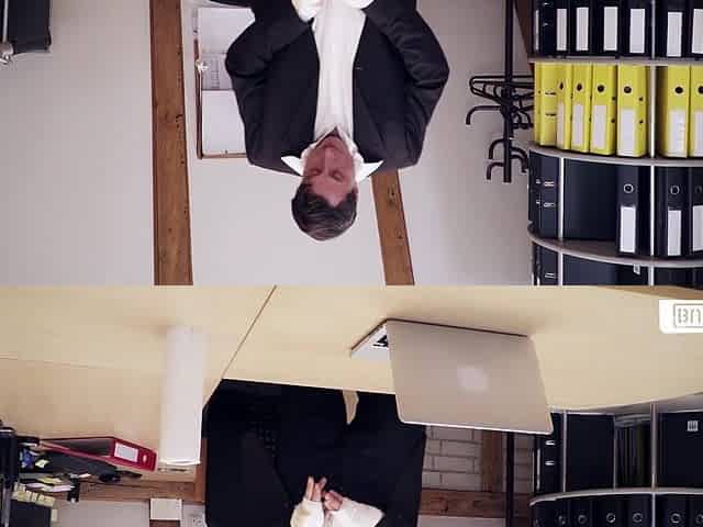 Inked hot MILF gets fucked in the office
