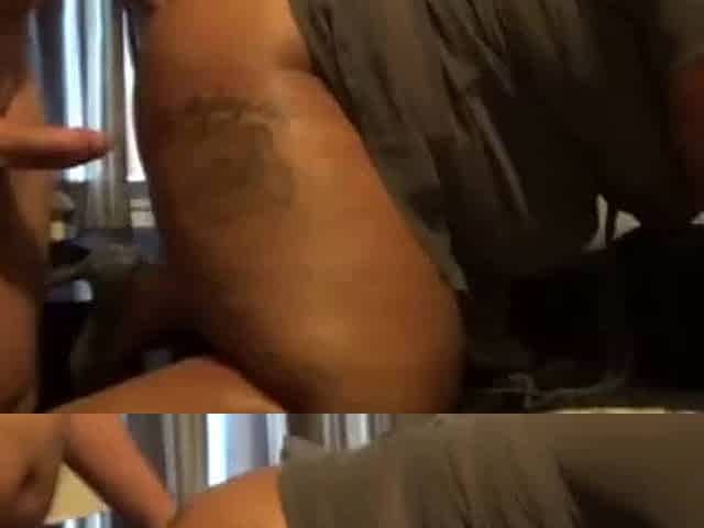 Black BBW Amateur Takes on White Cock at Home