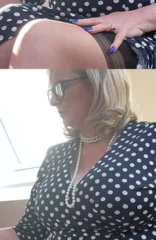 European blonde solo masturbating