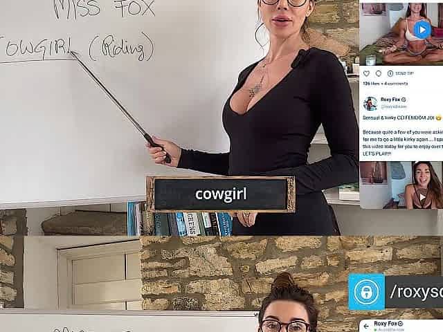 COWGIRL POSITION - Sex Tutorial with Miss Fox