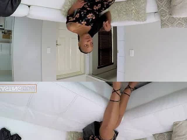 Tattooed Ebony Wannabe Bikini Model Shows Casting Director Her Talent At Screwing!