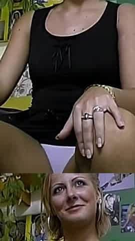 Hot Blonde Babe Fingers Wet Pussy to Shaking Orgasm