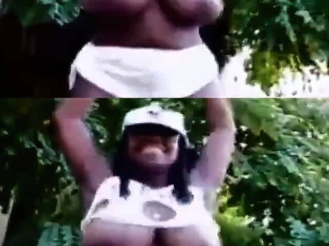 Big-Titted African Apoline From France