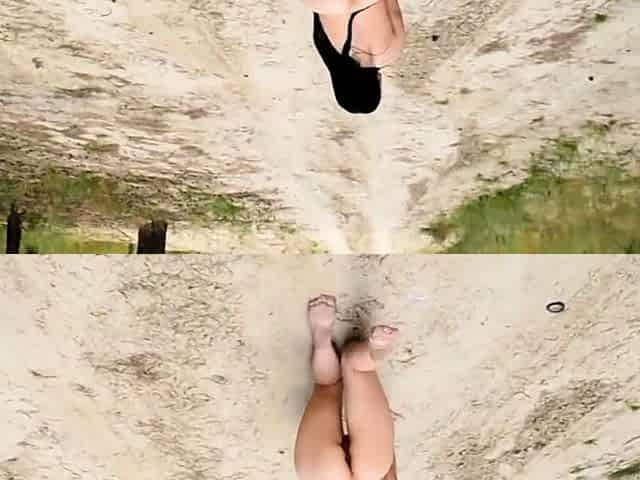 Naked Public Walk with a Naughty Twist