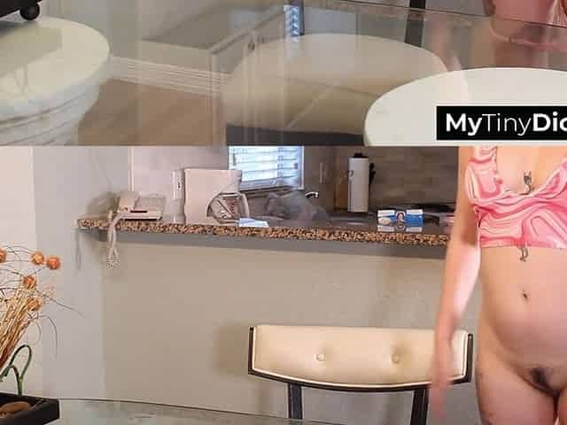 He Nervously Confessed His Virginity Showing His Small Cock
