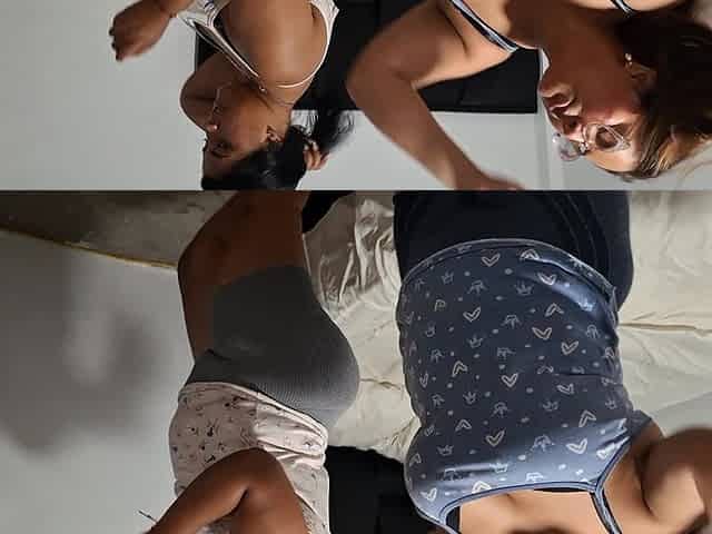 BBW Friends Strip and Dance to a Song