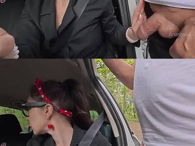 Car Window Hookup: Sucking Off a Stranger in Public.
