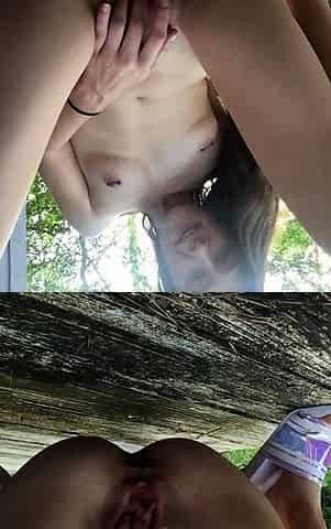 Hot amateur teen girls shared outdoor
