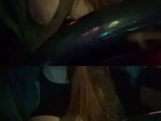 Sexy Car Ride with Artemisia Love Flashing Her Big Tits for the Camera