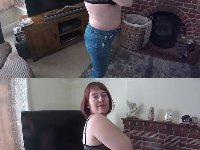Mom undresses for son