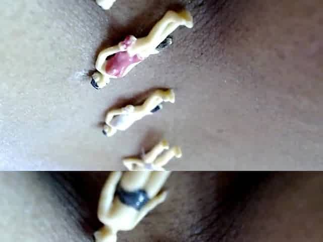 Macros Squashed in Giant Boobs - Ebony Ignorant Giantess Breast Crushing
