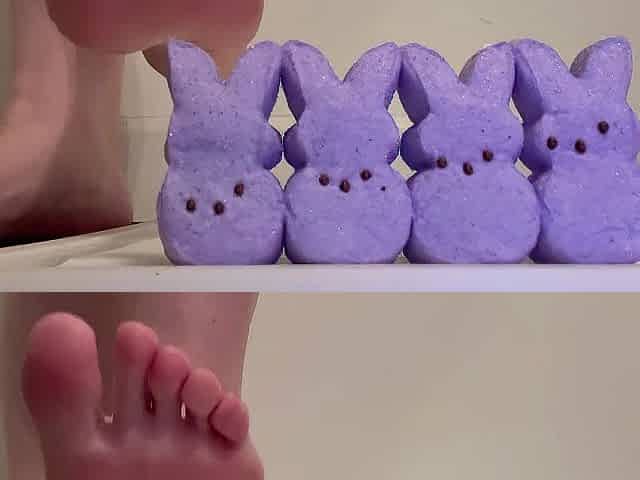 Fetish my gratifying Foot Smushing ASMR