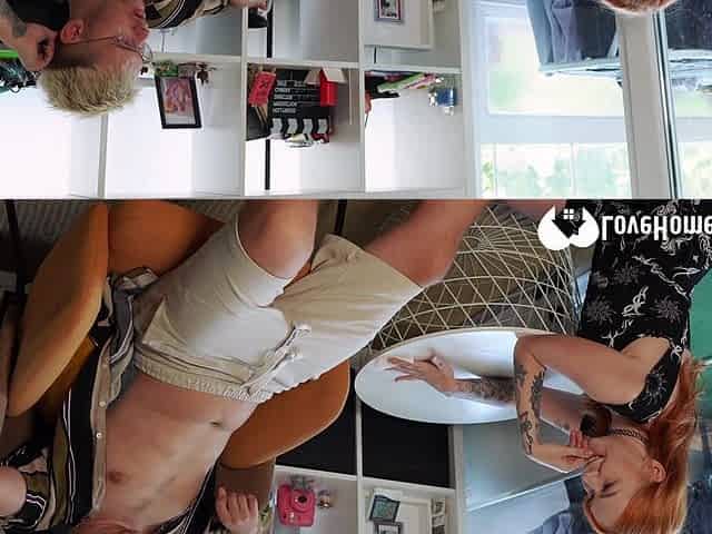 Big-titted Cleaner Drops the Mop and Takes My Penis Instead