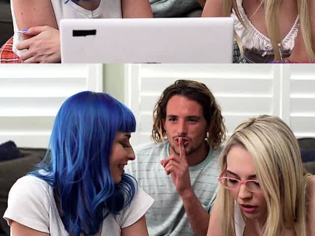Analfuck amateurs love hardcore threesome action in pov