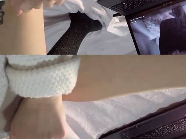 Russian Solo Female Masturbates to Orgasm on Webcam