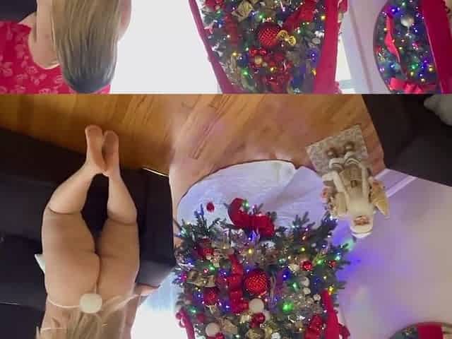 Booty White In Santa Leaves My Gift Under The Tree. A Big Bbc