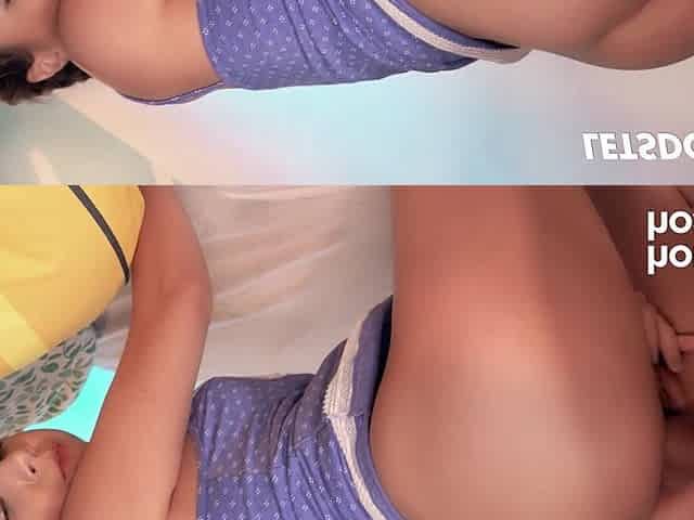 Stepsister Mona Blue fucks her stepbrother on vacation