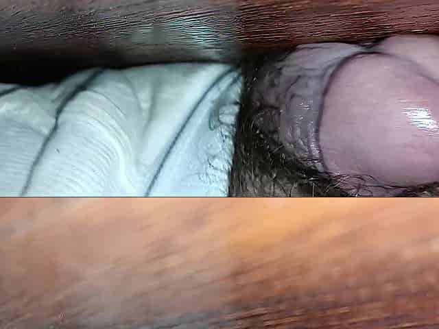 Dad Humps The Floor With His Large Chubby Penis