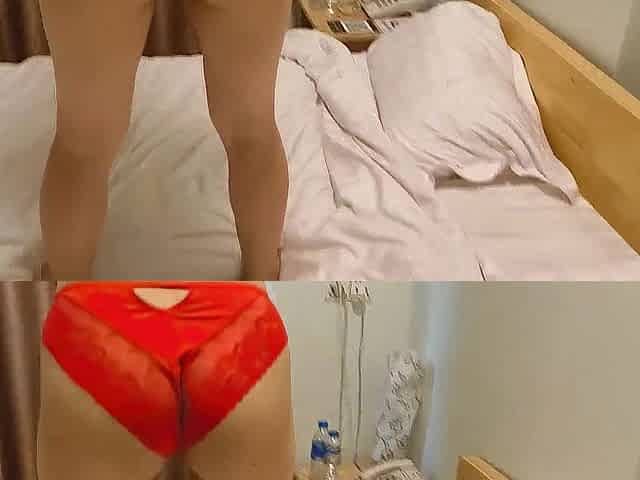 Nice-looking worthy booty angel workout after her class