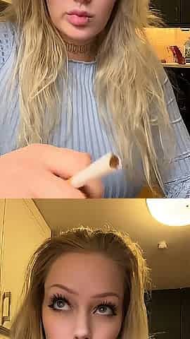 STRESSED-OUT Blond NEEDS Cigarette To Relax.. - @OgYennefer
