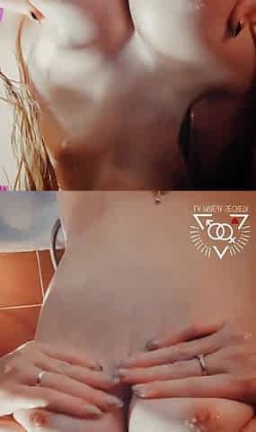 CARNAL SOLO BOOB WASHROOM MASSAGE. CUM ON MY BOOBS FOR ME????