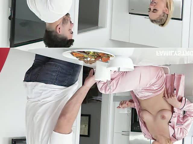 Sexy stepmom in pajamas Addie Andrews seduces her handsome stepson