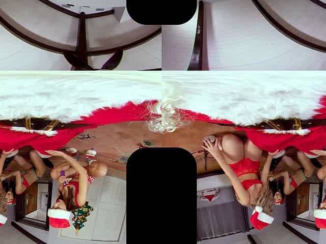 Vienna Rose, Liv Wild And Judy Jolie Please Santa