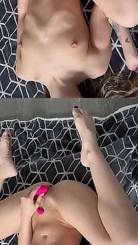 Onlyfans model (of_courseiwill) plays with her lovesense until this babe cums
