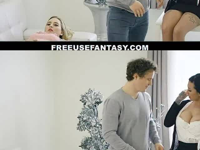 Robby Echo Fantasies Of Doing FreeUse on Doxies Blake Blossom & Lily Lane And Covers Their Breasts With Cum