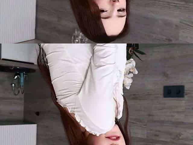 Small titted teen from EU masturbating