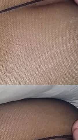Ass in Pantyhose Being Rubbed with It