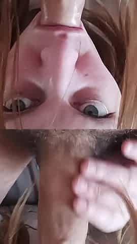 Amateur MILF Slut Wife Sucking Big Dick
