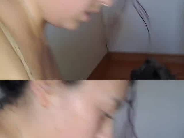 Latin chick maid banged on the stairs
