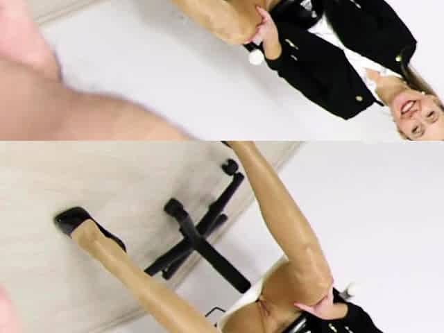 Hot blonde blowjob and fuck big dick