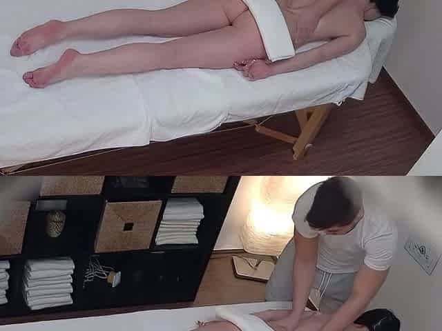 Hardcore ffm blowjob caught on cam