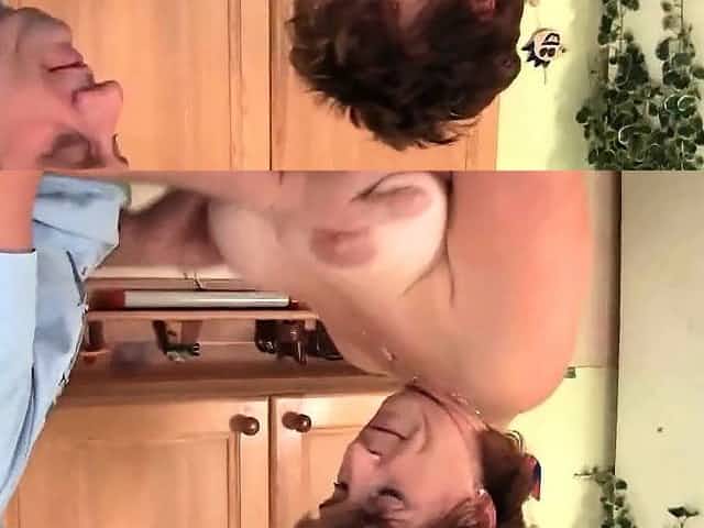 Mature First Time in Kitchen