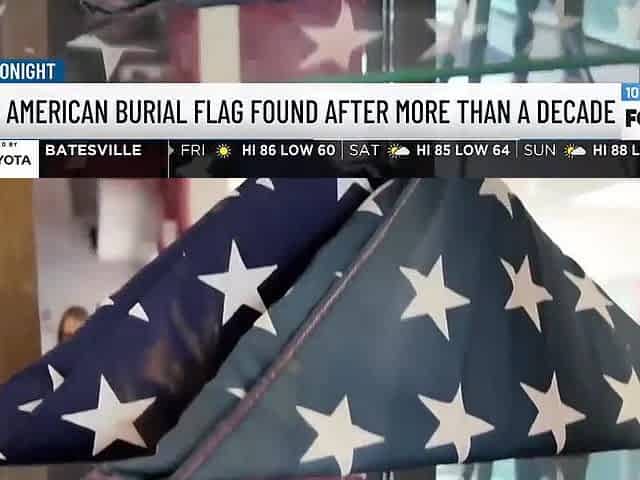 My actual step daddy discovered his burial flag
